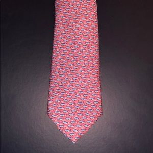 Boys Pink Vineyard Vines Whale Tie